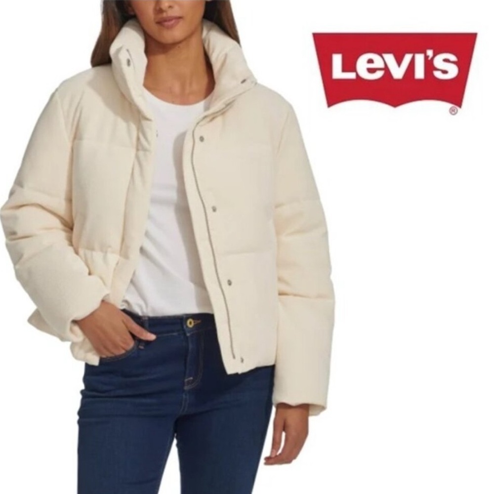 Levi's Women's Cream Puffer Jacket
